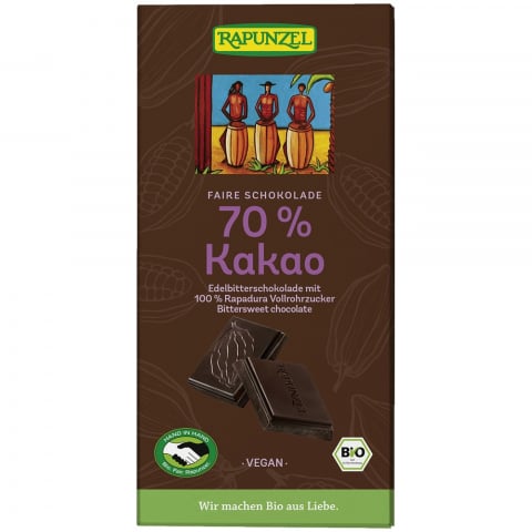 Ciocolata bio - Ciocolata bio amăruie 70% cacao HIH