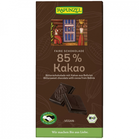 Ciocolata bio - Ciocolata bio amăruie 85% cacao HIH