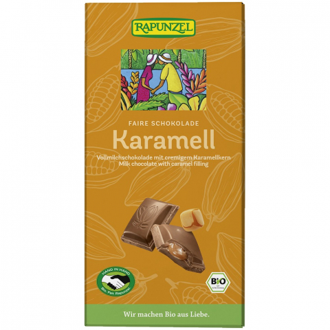 Ciocolata bio - Ciocolata cu lapte si crema de caramel