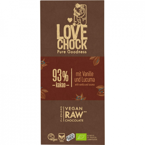 Produse BIO - Ciocolata raw vegana bio 93% cacao eco