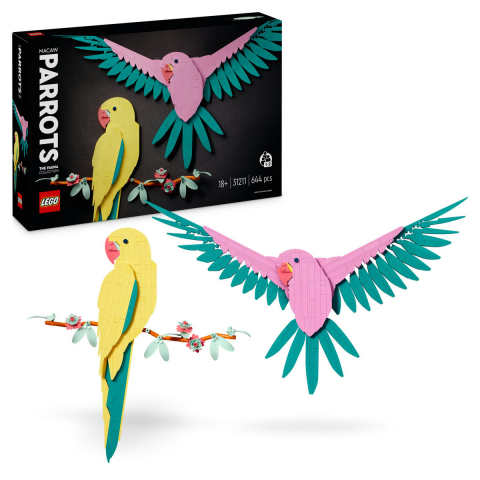 LEGO - Colectia de fauna - Papagali Ara