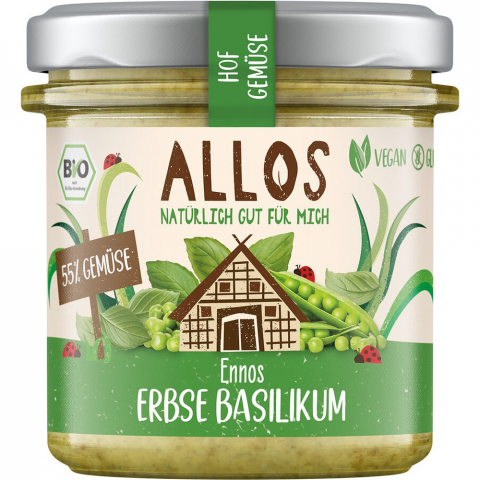 Pateu bio si creme vegetale - Crema tartinabila cu mazare si busuioc