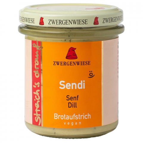 Pateu bio si creme vegetale - Crema tartinabila vegetala Sendi cu mustar si marar fara gluten