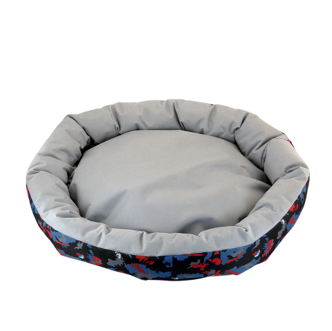 Paturi si Saltele Animale - Culcus din material impermeabil pentru caine/pisica, model Camuflaj, 77 cm