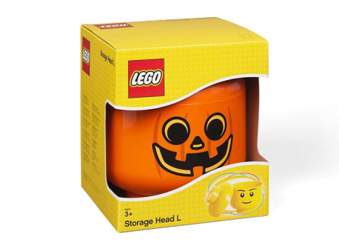 Cutie depozitare L cap minifigurina LEGO - Dovleac [1]