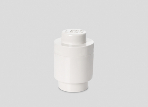 Cutii depozitare - Cutie depozitare rotunda LEGO 1 alb