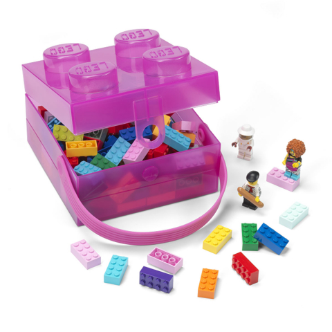 Cutie LEGO 2x2 - violet transparent [2]