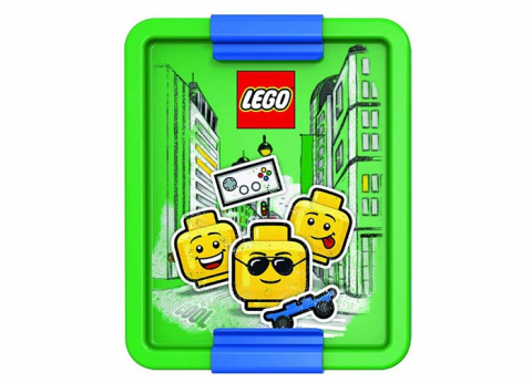 LEGO - Cutie pentru sandwich LEGO Iconic albastru-verde