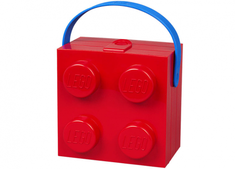 Recipiente alimentare - Cutie sandwich 2x2 rosu