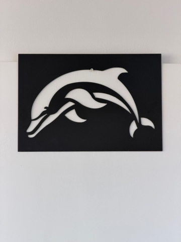 Decoruri metalice - Decor Metalic de Perete – Model Delfin