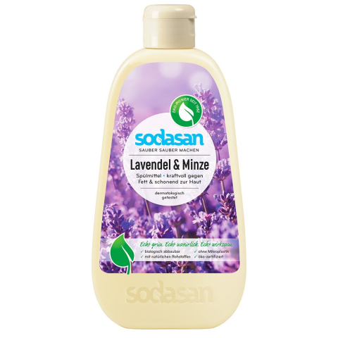 Detergenti bio de vase - Detergent de vase lichid cu lavanda si menta