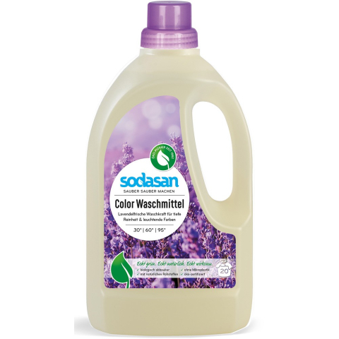 Detergent ecologic pentru rufe - Detergent lichid pentru rufe colorate cu lavanda
