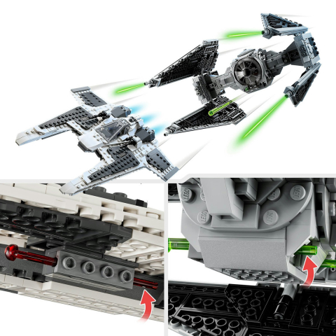 Fang Fighter mandalorian vs TIE Interceptor [7]