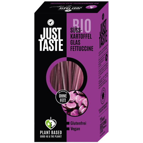 Paste bio fara gluten - Fetuuccine bio din cartof dulce si cartof dulce mov  fara gluten