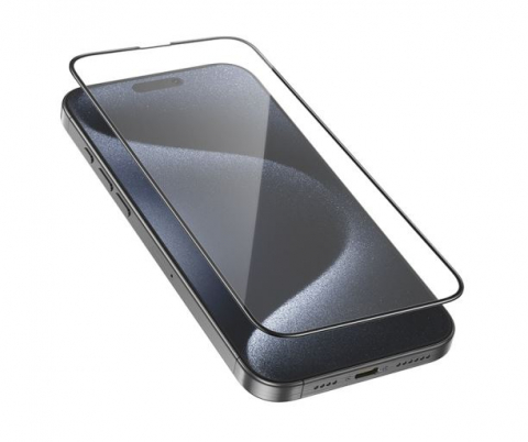 Folie Sticla Hoco G16 Clear 5D, 0.4 mm, Contur negru, iPhone 16 Pro Max - Glass Large Arc [2]