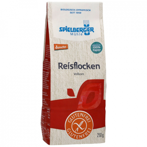 Fulgi din cereale bio - Fulgi de orez bio fara gluten Demeter