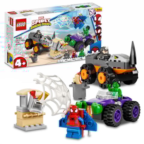 LEGO Marvel Super Heroes - Hulk vs. Rhino Confruntarea cu camioane