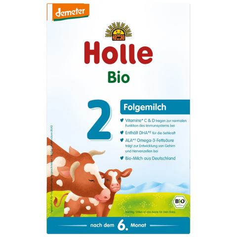 Lapte praf bio - Lapte praf bio de vaca pentru sugari, +6 luni, Formula 2, demeter
