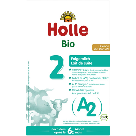 Lapte praf bio - Lapte praf de vaca A2, pentru sugari, +6 luni, Formula 2, eco