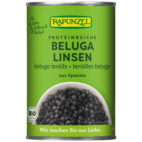 Legume bio in conserva - Linte beluga bio neagra in conserva