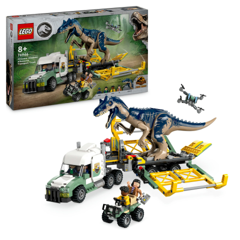 Clever Toys - Misiunea ”Dinozaur”: Camion de transport pentru un Allosaurus