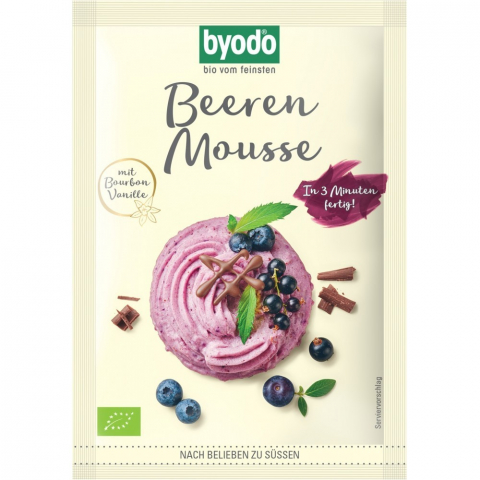 Budinca bio - Mix pentru mousse cu fructe de padure