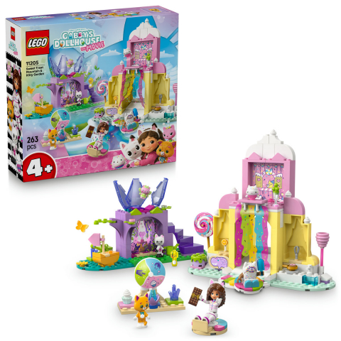 LEGO Gabby s Dollhouse - Muntele de dulciuri si gradina Miau-Zânei