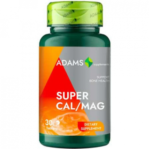 Vitamine si Suplimente - Pachet Super Cal/Mag 30tab + 30tab GRATUIT. Adams