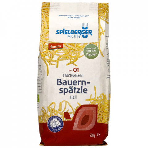 Paste bio din grau - Paste Bavareze Spaetzle Demeter