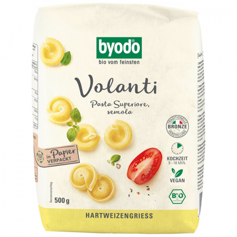 Produse BIO - Paste bio Volanti din gris de grau dur
