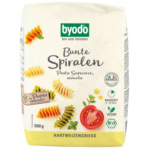 Produse BIO - Paste spirale colorate