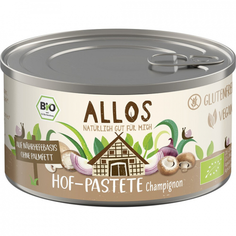 Pateu bio si creme vegetale - Pate vegetal bio cu ciuperci champinion, fara gluten