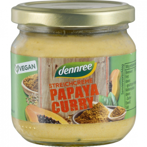 Pateu bio si creme vegetale - Pateu vegetal dennree cu papaya si curry