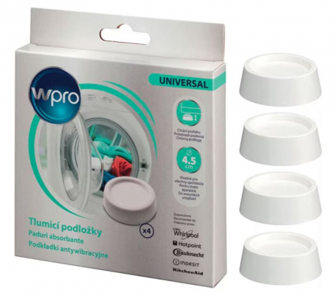 Picioruse antivibratie din cauciuc WPRO 484000008808, 4 bucati [1]