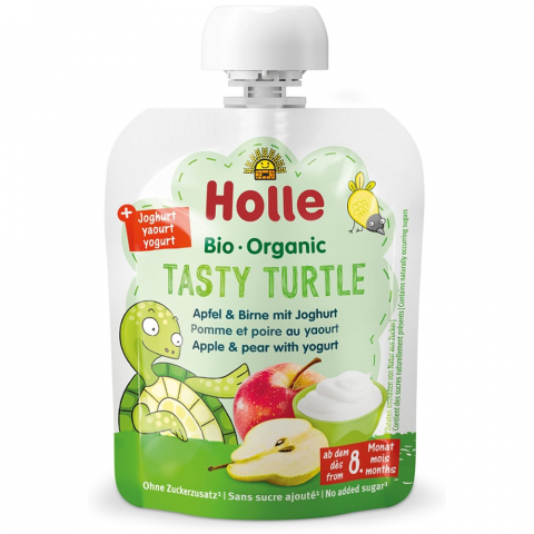 Piure bio copii - Piure bio de mere si pere cu iaurt pentru copii, +8 luni