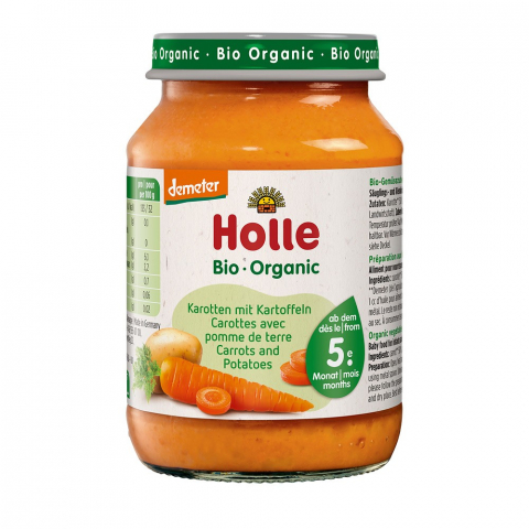 Alimente bio copii - Piure bio de morcov cu cartofi pentru copii, +5 luni