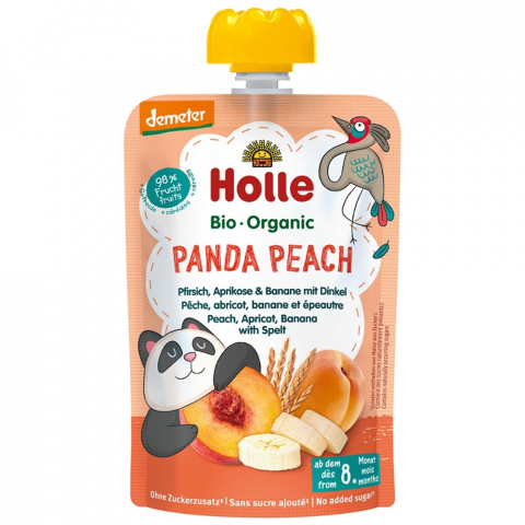 Produse BIO - Piure bio de piersici, caise si banane, cu spelta pentru copii, + 8 luni