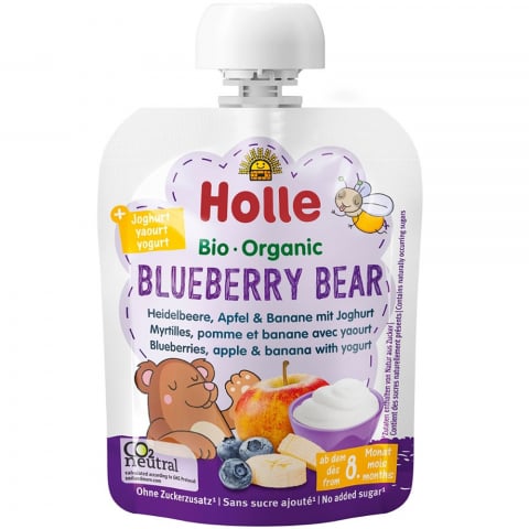 Produse BIO - Piure de afine, mere si banana cu iaurt pentru copii, +8 luni