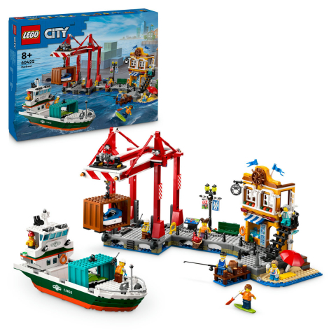 LEGO - Port si nava de transport marfa
