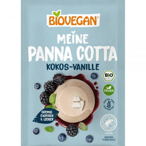 Budinca bio - Pudra panna cotta cu cocos si vanilie fara gluten
