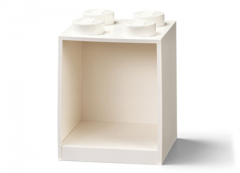 Decoratiuni si accesorii - Raft Caramida LEGO 2x2 - Alb