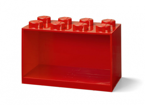 Decoratiuni si accesorii - Raft Caramida LEGO 2x4 - Rosu