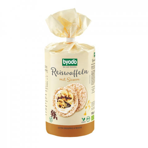 Cereale bio expandate - Rondele din orez expandat si susan fara gluten