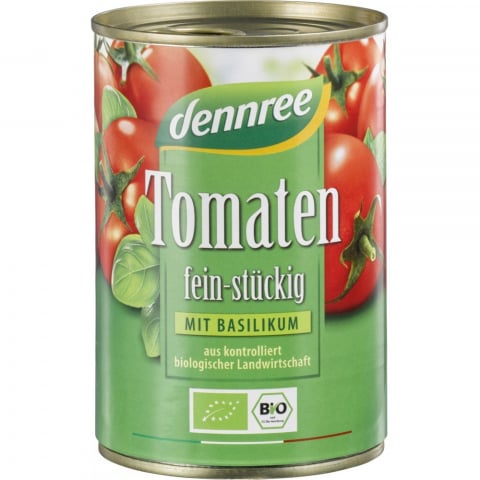 Sosuri bio din tomate - Rosii bucati in sos de rosii cu busuioc