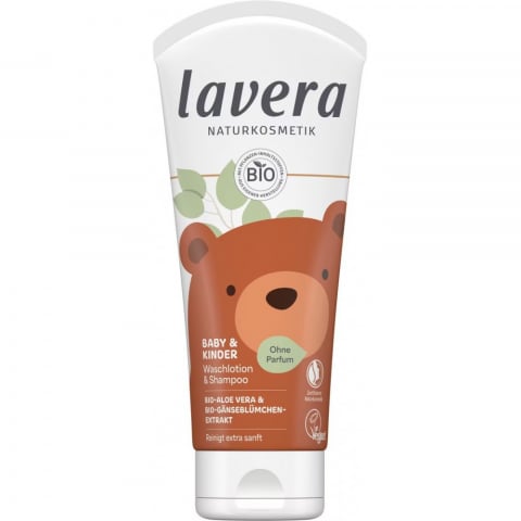 Produse BIO - Sampon si gel de dus cu aloe vera bio pentru copii, fara parfum