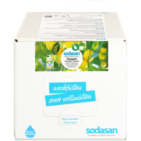 Sapun bio - Sapun lichid cu lamaie si masline, bag-in-box