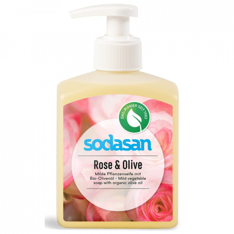 Sapun bio - Sapun lichid cu trandafir si masline bio