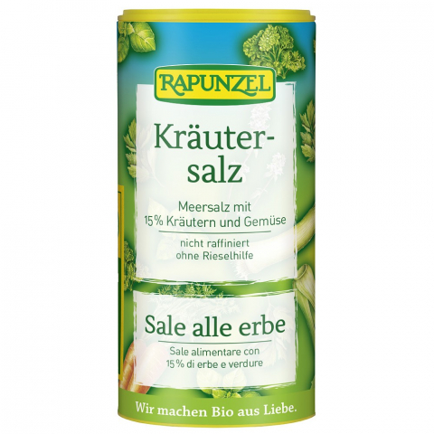 Sare si mixuri de sare - Sare neiodata cu 15% ierburi si legume
