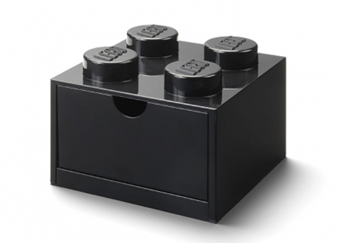 Cutii depozitare - Sertar de birou LEGO 2x2 negru