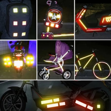 Autocolant avertizare luminoasa, anticoleziune OPEN reflectorizant [4]